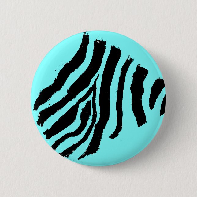 Zebra Stripe Button (Blue Mango) (Vorderseite)