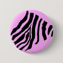 Zebra Stripe Button (Cotton Candy)