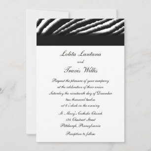Zebra Stripe Hochzeitseinladungen Einladung