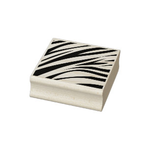Zebra Stripe Print Rubber Briefmarke Gummistempel