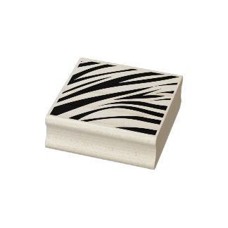 Zebra Stripe Print Rubber Briefmarke Gummistempel