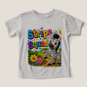 Zebra Stripe Squad Amis Zèbres de Dessin Animé M