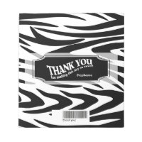 Zebra Striped Candy Bar Wrap