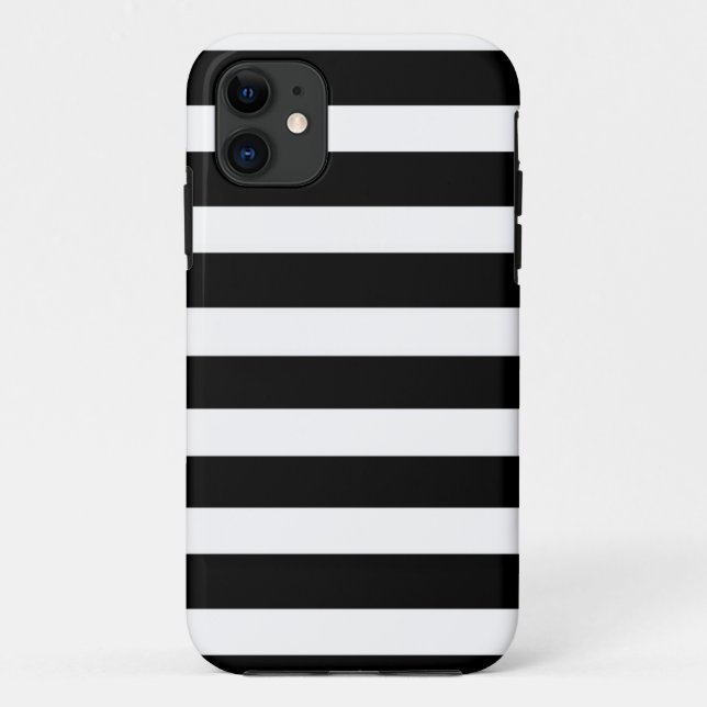 ZEBRA STRIPED! (ein schwarzer u. weißer Case-Mate iPhone Hülle (Rückseite)