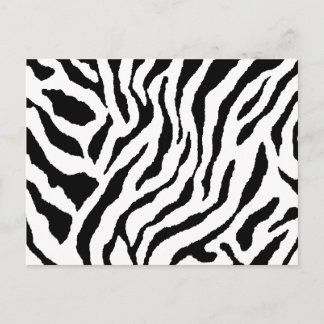 Zebra Striped Postcard Postkarte