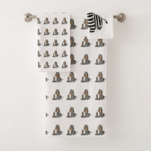 Zebra Stripes Badhandtuch Set