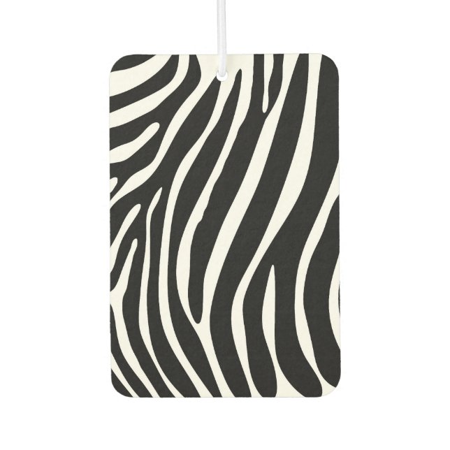 Zebra Stripes Car Air Freshener Autolufterfrischer (Vorderseite)