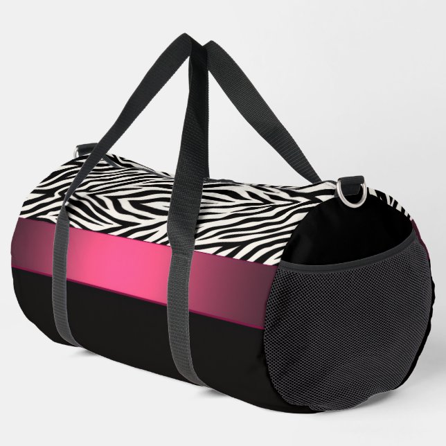 Zebra Stripes Duffle Bag (Rechte Ecke)