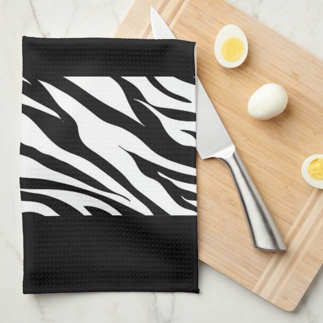 Zebra Stripes Geschirrtuch (Viertel Falte)