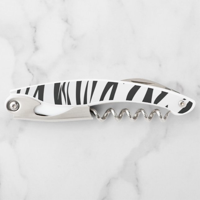 Zebra Stripes Kellnermesser (Vorderseite)