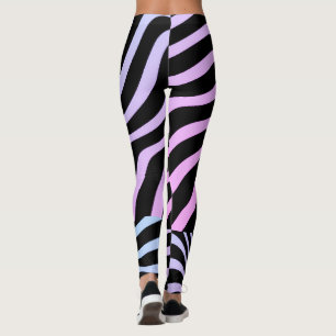 Zebra Stripes - Leggings pour femmes Zebra 3D