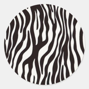 Zebra Stripes Mix & Match Collectables - Runder Aufkleber