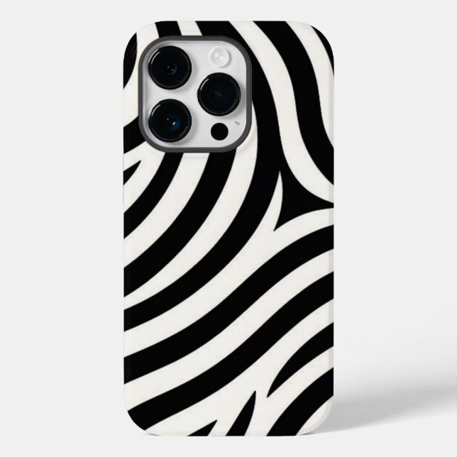 Zebra Stripes Moderne Printmedien Case-Mate iPhone 14 Pro Hülle (Rückseite)