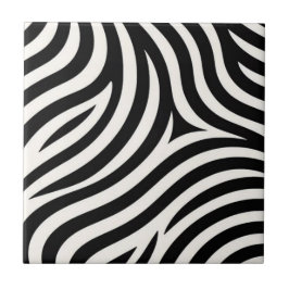 Zebra Stripes Moderne Printmedien Fliese