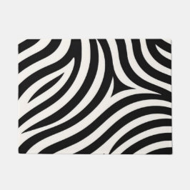 Zebra Stripes Moderne Printmedien Fußmatte