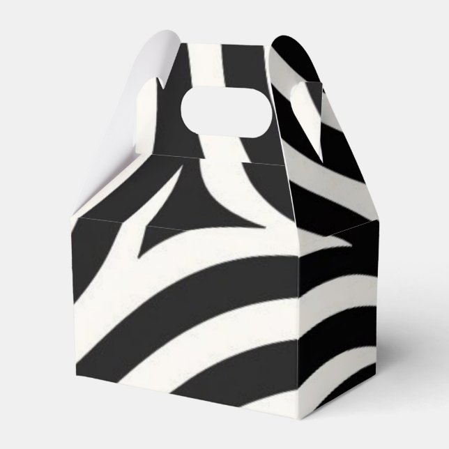 Zebra Stripes Moderne Printmedien Geschenkschachtel (Vorderseite)