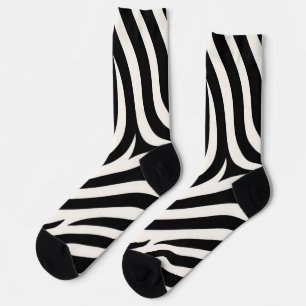 Zebra Stripes Moderne Printmedien Socken