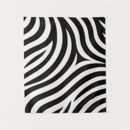 Zebra Stripes Moderne Printmedien Wandteppich