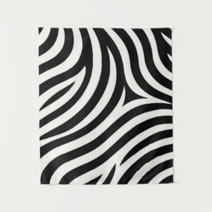 Zebra Stripes Moderne Printmedien Wandteppich