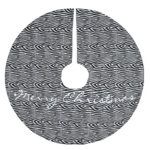 Zebra Stripes Muster Thunder_Cove Polyester Weihnachtsbaumdecke