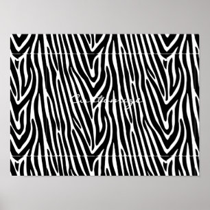 Zebra Stripes Muster Thunder_Cove Poster