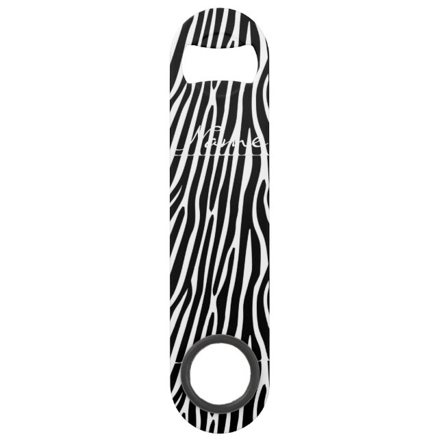 Zebra Stripes Muster Thunder_Cove Speed Flaschenöffner (Vorderseite)