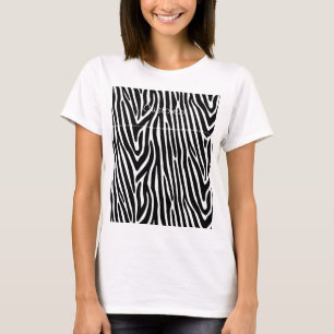 Zebra Stripes Muster Thunder_Cove T-Shirt