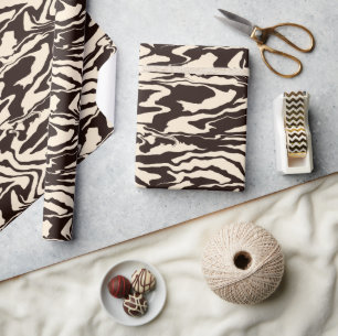Zebra Stripes Papier für die Tierdruckverpackung Geschenkpapier