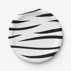 Zebra Stripes Pappteller