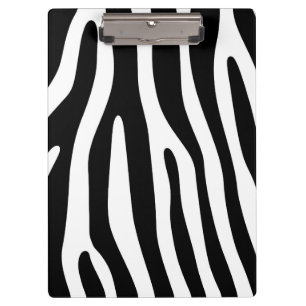 Zebra stripes pattern black & white + your ideas klemmbrett