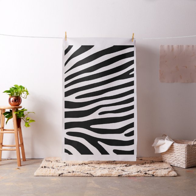 Zebra stripes pattern black & white + your ideas stoff (Beispiel)