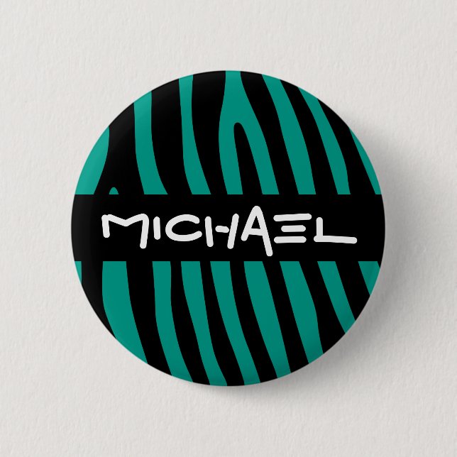 Zebra stripes pattern + your background & ideas button (Vorderseite)