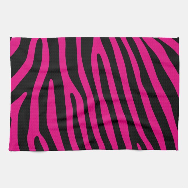 Zebra stripes pattern + your background & ideas geschirrtuch (Horizontal)