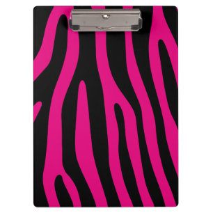 Zebra stripes pattern + your background & ideas klemmbrett