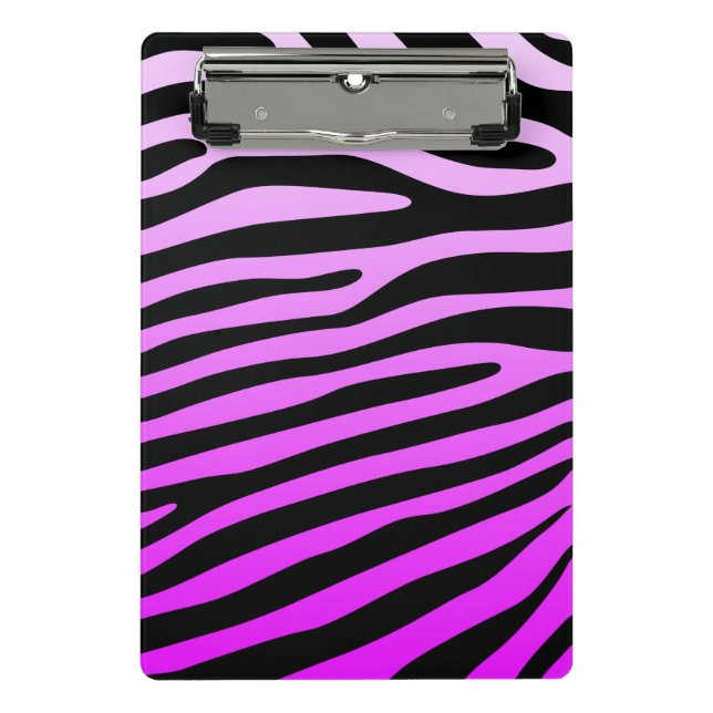 Zebra stripes pattern + your background & ideas mini klemmbrett (Vorderseite)
