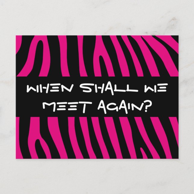 Zebra stripes pattern + your background & ideas postkarte (Vorderseite)