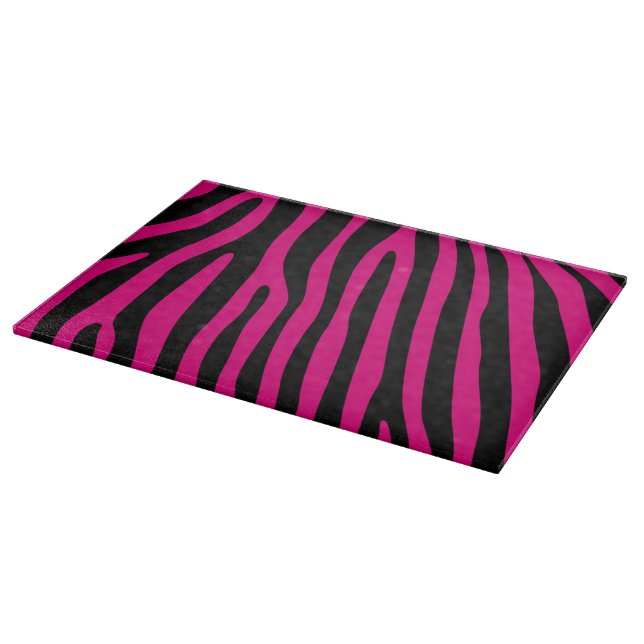 Zebra stripes pattern + your background & ideas schneidebrett (Ecke)