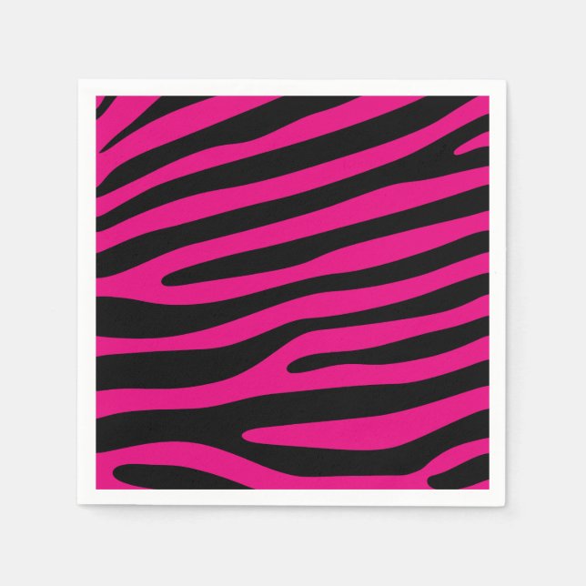 Zebra stripes pattern + your background & ideas serviette (Vorderseite)