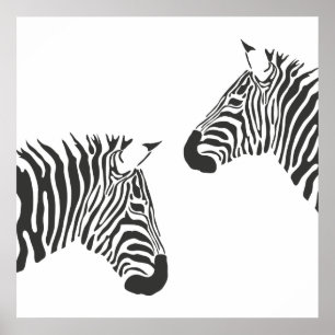 Zebra Stripes Poster