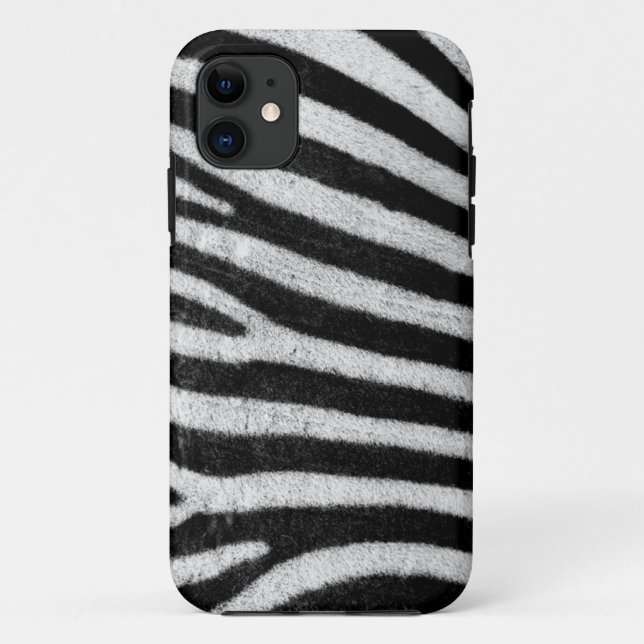 Zebra stripes schwarze u. weiße Case-Mate iPhone hülle (Rückseite)