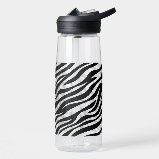 Zebra Stripes Seamless Pattern Animal Print-60492 Trinkflasche (Links)