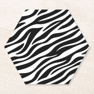 Zebra Stripes Seamless Pattern Animal Print-60492 Untersetzer
