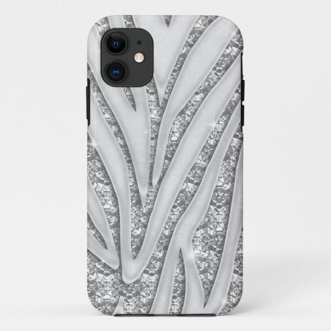 Zebra Stripes White Diamond iPhone 5 Fall Case-Mate iPhone Hülle (Rückseite)