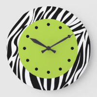 Zebra Stripes Wildlife Clocks