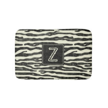 Zebra Striping Animal Print Muster Mit Monogramm