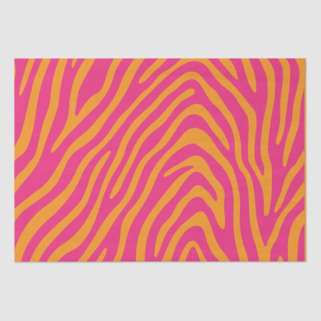 Zebra Striping in beliebige Farben Seidenpapier (Vorderseite)