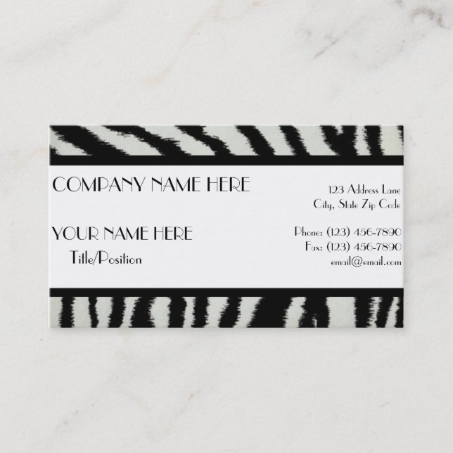 Zebra Terminkarte (Vorderseite)