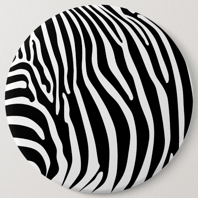 Zebra-Tierdruck Button (Vorderseite)
