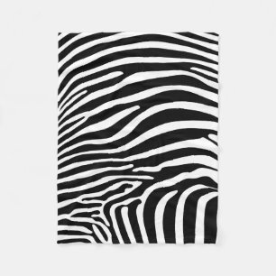 Zebra-Tierdruck Fleecedecke