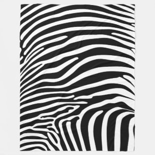 Zebra-Tierdruck Fleecedecke